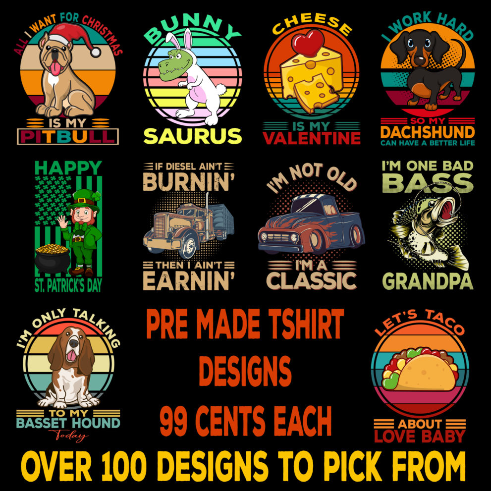 T-Shirt Designs at the All Sunsets Shop